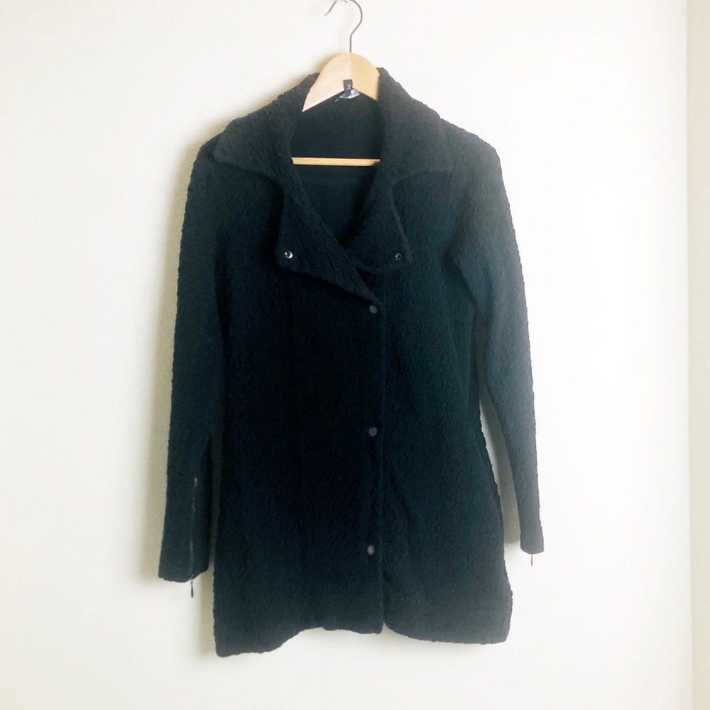 Eileen Fisher Soft Black Cotton Jacket